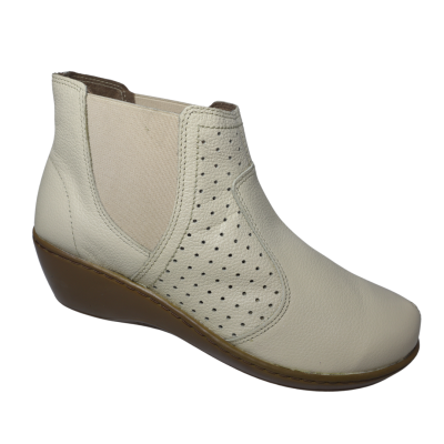 Romulo Bota Cuero  Avena Mujer Talla 38 Ref 6081 